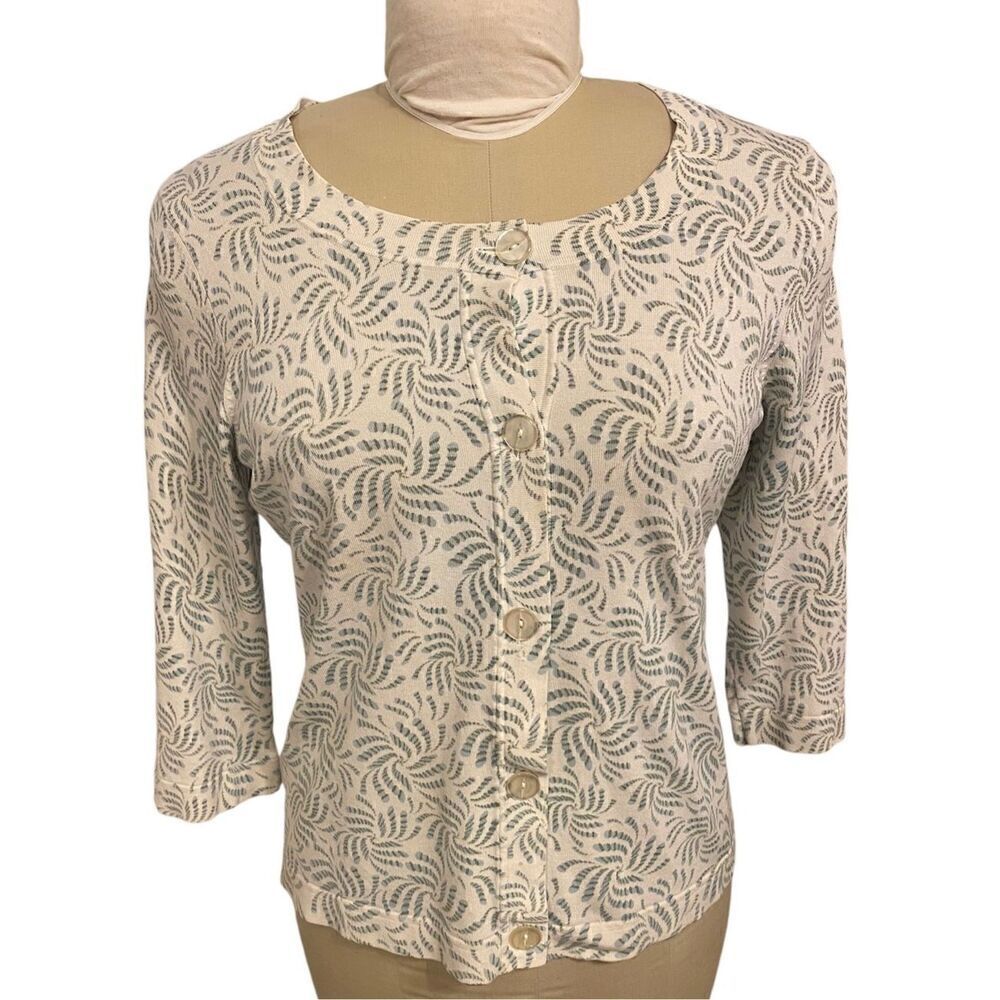 Judith Hart Silk Blend Cardigan Size PL 3/4 Length Sleeves